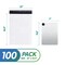 White Poly Mailers Pack of 100 Plastic Shipping Bags Self Seal 12x15.5 Mailing Packaging for Small Business 2 Mil Glossy Plastic Mailing Envelopes Reliable Shipping Envelopes for Clothing